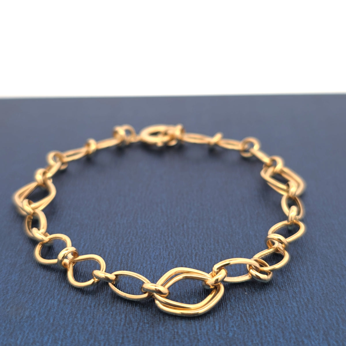 18K bracelet paper clip 4.17g