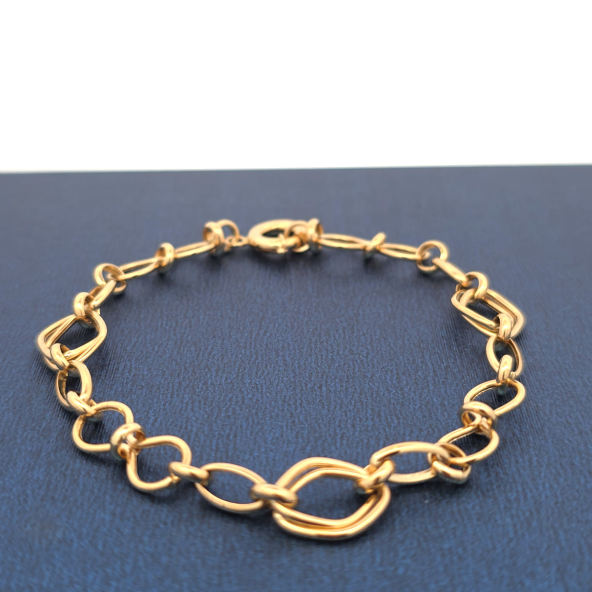 18K bracelet paper clip 4.17g