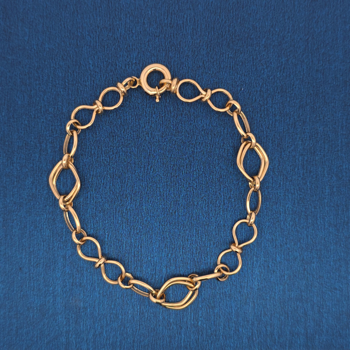 18K bracelet paper clip 4.17g