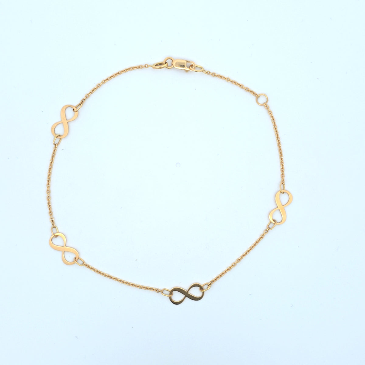 18K infinity anklet 2.56g